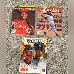 Lot of 3 Beckett Sports Ken Griffey Jr Price Guide baseball Sports Collectibles